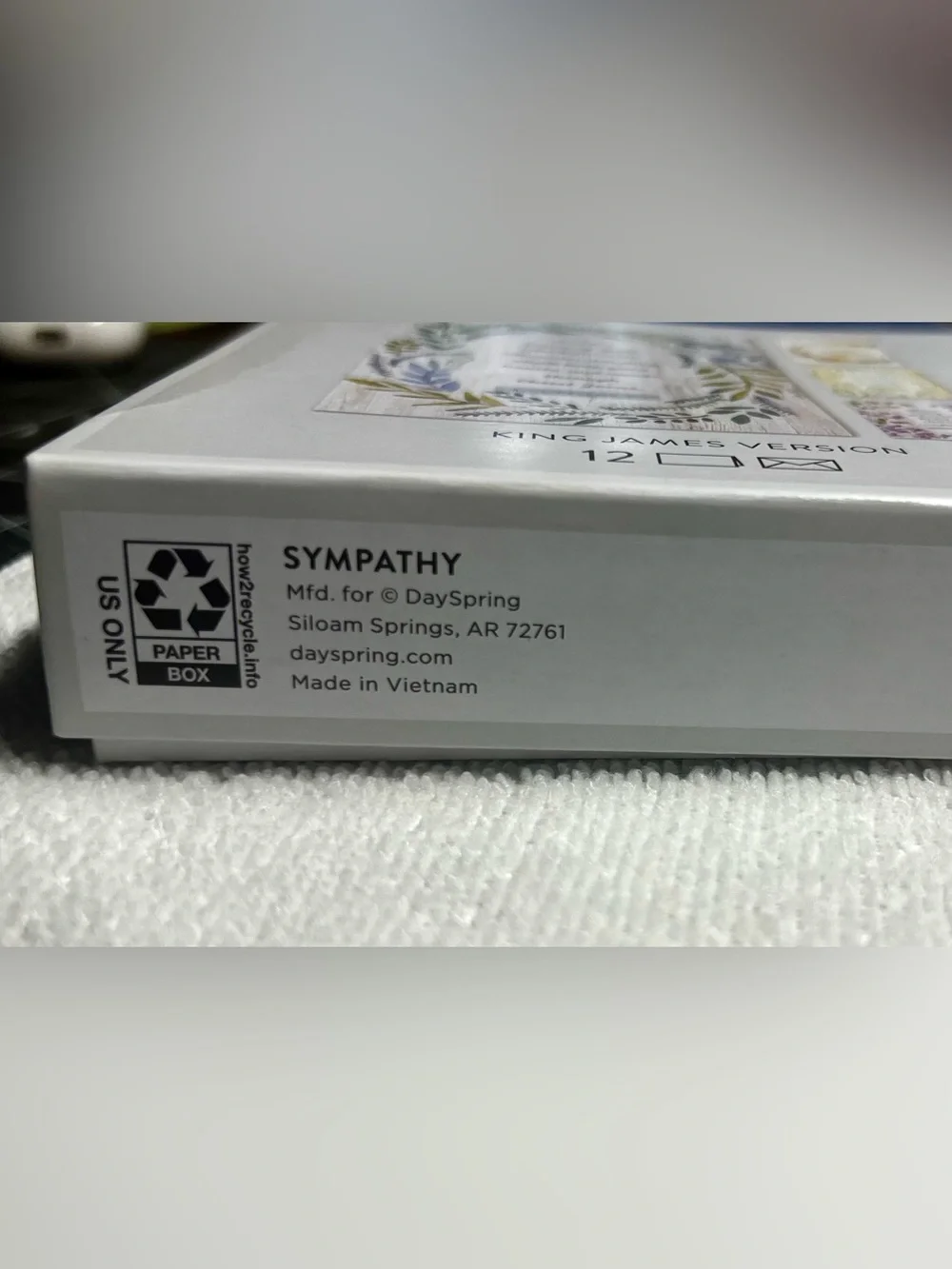 DaySpring Sympathy Card Assortment - 12 cards - NEW